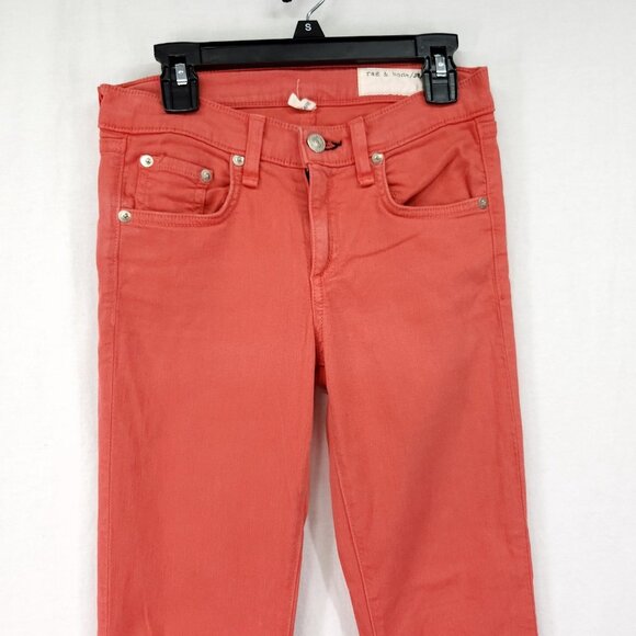 Rag & Bone Jean Size 24 Zipper Capri Low Rise Skinny Zip Ankle - Picture 10 of 13